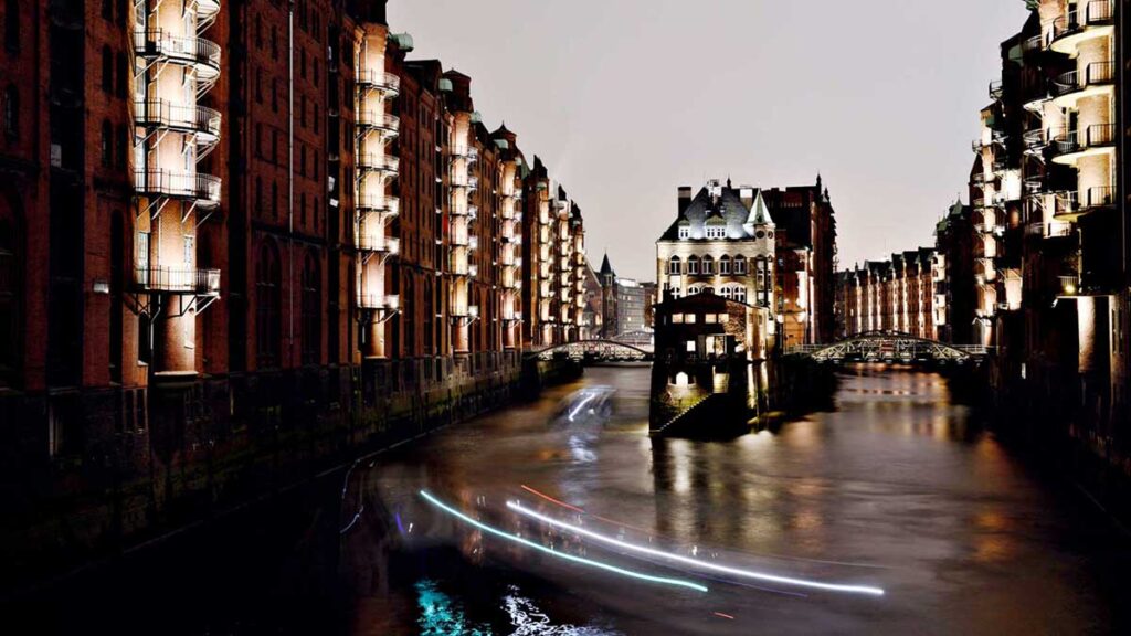city lights Die Roten Doppeldecker