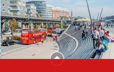 Elbpromenade Baumwall Die Roten Doppeldecker