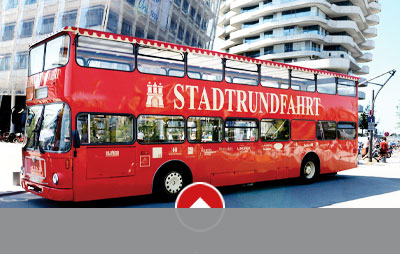 Hafencity Die Roten Doppeldecker