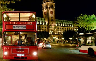 Silvester Tour die Roten Doppeldecker
