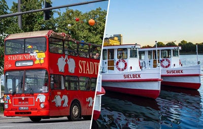 Stadtrundfahrt und Alsterrundfahrt die Roten Doppeldecker