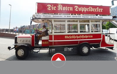 Hummelbus historische Stadtrundfahrt Die Roten Doppeldecker